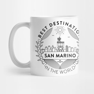 San Marino Minimal Badge Design Mug